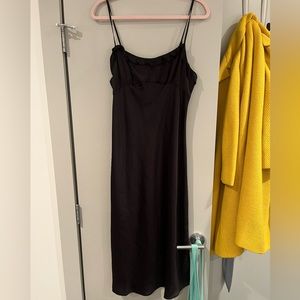 Simple, satin aritzia dress!